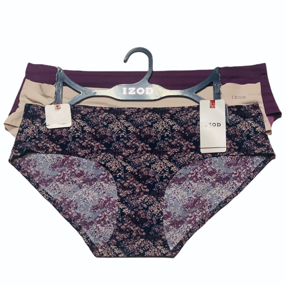 IZOD 3 Pack Smooth Allure Hipster, Size: L